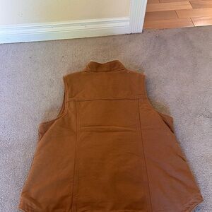 Carhartt Tan Vest with Sherpa Lining